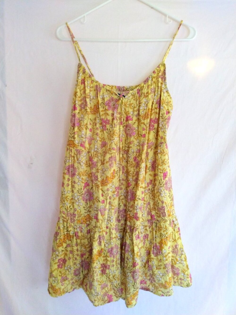 Old Navy Yellow Floral Sundress M Boho Cottagecore Summer Boho Y2K Feminine